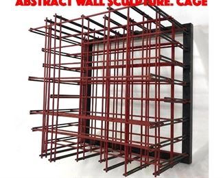 Lot 173 RONALD R BROWN Modernist Abstract Wall Sculpture. Cage 