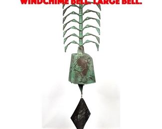 Lot 186 Paolo Soleri Bronze Windchime Bell. Large Bell. 