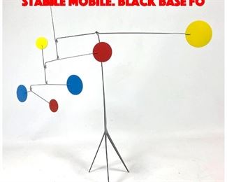 Lot 217 Calderesque Primary Color Stabile Mobile. Black base fo