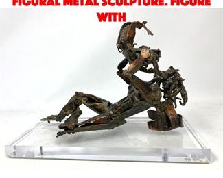 Lot 244 Quarter Pages BBDO Figural Metal Sculpture. Figure with