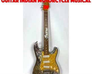Lot 266 FENDER Stratocaster Guitar INDIAN MOTORCYCLE Musical In