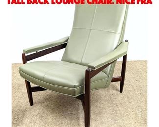 Lot 349 Good Mid Center Modern Tall Back Lounge Chair. Nice fra