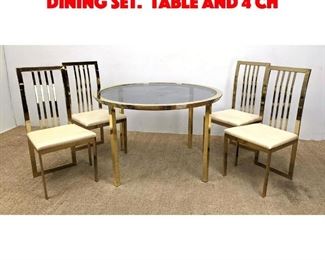 Lot 353 DESIGN INSTITUTE OF AMERICA Dining Set. Table and 4 Ch
