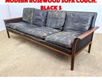 Lot 376 VATNE MOBLER Norway Modern Rosewood Sofa Couch. Black S