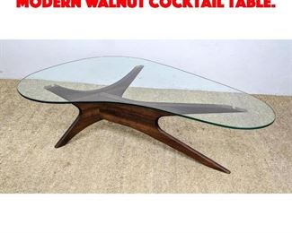Lot 382 ADRIAN PEARSALL American Modern Walnut Cocktail Table. 