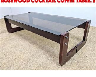 Lot 400 PERCIVAL LAFER Brazil Rosewood Cocktail Coffee Table. S