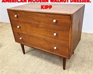 Lot 407 DREXEL Declaration American Modern Walnut Dresser. Kipp