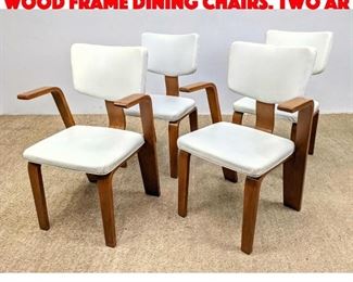 Lot 415 Set 4 THONET Laminated Wood Frame Dining Chairs. Two Ar