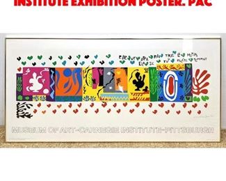 Lot 420 Henri Matisse Carnegie Institute Exhibition Poster. Pac