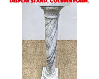Lot 485 Decorative Marble Pedestal Display Stand. Column form. 