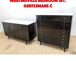 Lot 492 2pcs American of Martinsville Bedroom Set. Gentlemans c