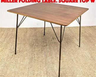 Lot 526 Charles Eames Herman Miller Folding Table. Square top w