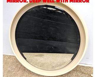 Lot 550 Large Light Up Round Wall Mirror. Deep well with mirror