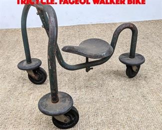 Lot 564 Unusual Industrial 3 Wheel Tricycle. FAGEOL WALKER BIKE