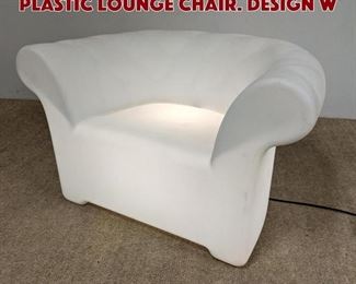 Lot 617 SERRALUNGA Light Up Seat Plastic Lounge Chair. DESIGN W
