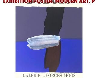 Lot 628 FERNAND DUBUIS Vintage Exhibition Poster. Modern Art. P
