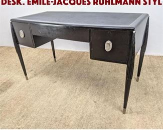 Lot 637 Ebonized French style Desk. EmileJacques Ruhlmann styl