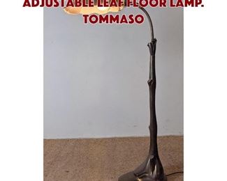 Lot 650 Sculptural Organic Adjustable Leaf Floor Lamp. TOMMASO 