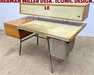 Lot 654 GEORGE NELSON for HERMAN MILLER Desk. Iconic design. Le
