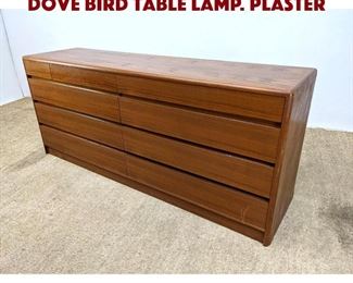Lot 666 SIRMOS Modern Design Gilt Dove Bird Table Lamp. Plaster