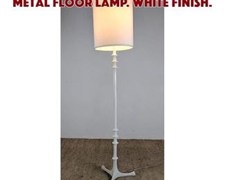 Lot 698 Giacometti Style Cast Metal Floor Lamp. White finish.