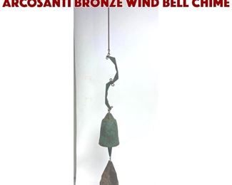 Lot 754 PAOLO SOLERI for ARCOSANTI Bronze Wind Bell Chime 