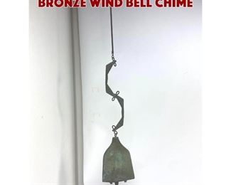 Lot 756 AOLO SOLERI for ARCOSANTI Bronze Wind Bell Chime 