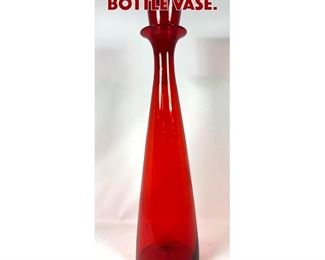 Lot 785 Large Red BLENKO Bottle Vase. 
