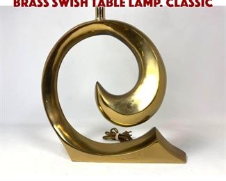 Lot 818 Modernist PIERRE CARDIN Brass Swish Table Lamp. Classic