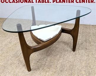 Lot 827 Adrian Pearsall Style Occasional Table. Planter center.