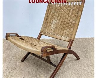 Lot 831 Wegner Style Folding Lounge Chair. 