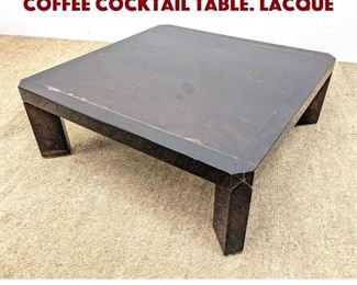 Lot 855 ALDO TURA Style Oversized Coffee Cocktail Table. Lacque