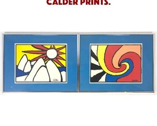 Lot 859 2pcs ALEXANDER CALDER prints. 