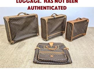 Lot 873 4pcs LOUIS VUITTON Luggage. Has not been authenticated