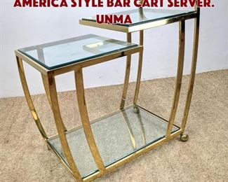 Lot 898 DESIGN INSTITUTE of AMERICA Style Bar Cart Server. Unma