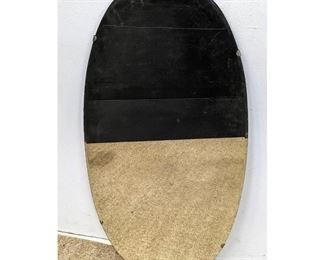 Lot 914 Clean Oval Wall Mirror. 