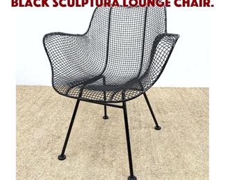 Lot 929 RUSSELL WOODARD Painted Black Sculptura Lounge Chair.