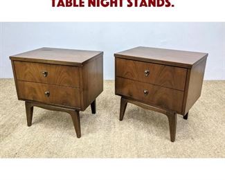 Lot 973 Pair American Modern Side Table Night Stands. 