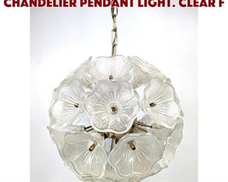 Lot 997 Floral Hanging Sphere Chandelier Pendant Light. Clear f