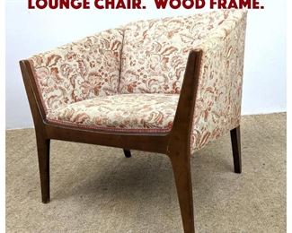 Lot 1007 Mid Century Modern Lounge Chair. Wood frame.