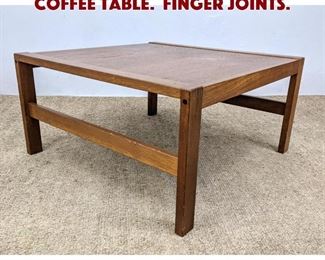Lot 1008 Danish Modern Teak Coffee Table. Finger joints.