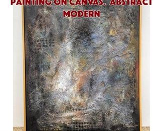 Lot 1030 Large 1998 Chinese Painting on Canvas. Abstract Modern