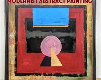 Lot 1047 DENNIS SAKELSON Modernist Abstract Painting. 