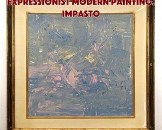 Lot 1048 DENNIS SAKELSON Expressionist Modern Painting. Impasto 