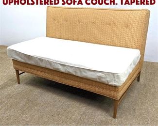 Lot 1091 Paul McCobb attributed Upholstered Sofa Couch. Tapered 