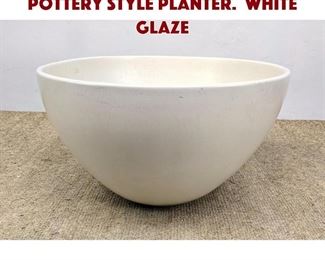 Lot 1102 Large Architectural Pottery Style Planter. White glaze