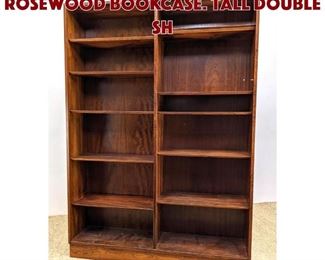 Lot 1122 POUL HUNDEVAD Danish Rosewood Bookcase. Tall Double Sh