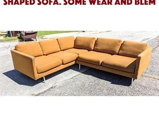 Lot 1135 SEGEFIELD Two Section L Shaped Sofa. Some wear and blem