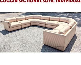 Lot 1147 Attributed to THAYER COGGIN Sectional Sofa. Individual 