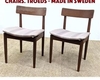 Lot 1159 Pair NILS JONSSON Side Chairs. Troeds Made in Sweden